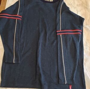 One Tough Brand Boys 18 (XL) Long Sleeve Knit Shirt Blue